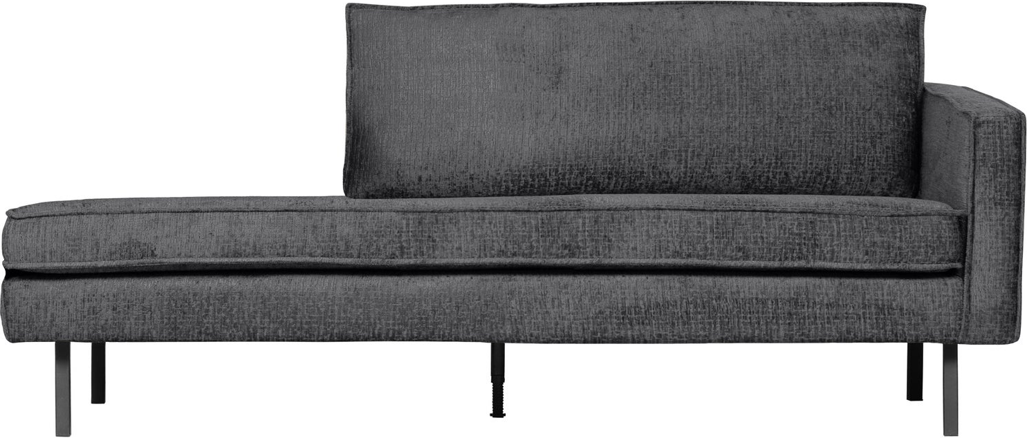 Daybed Woood Rodeo Højrevendt 203 Velour Mountain Grå Lounge Chaiselong