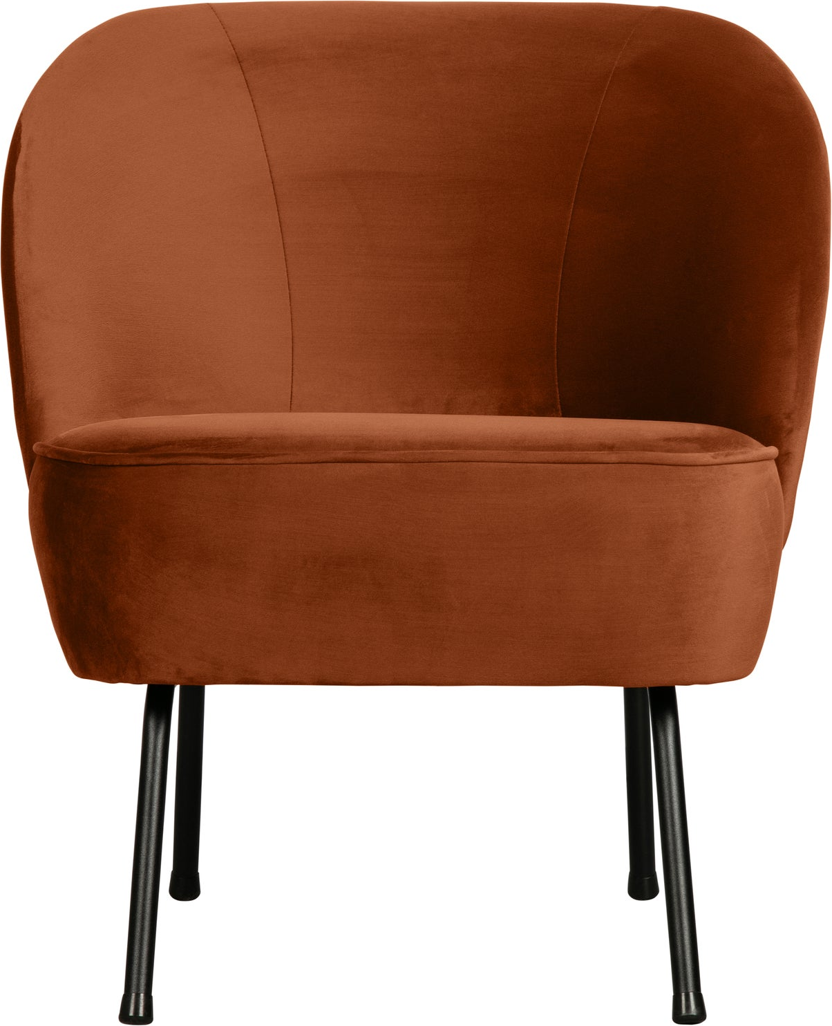 Loungestol Lænestol Woood Vogue Rust Velour Matsorte Metalben