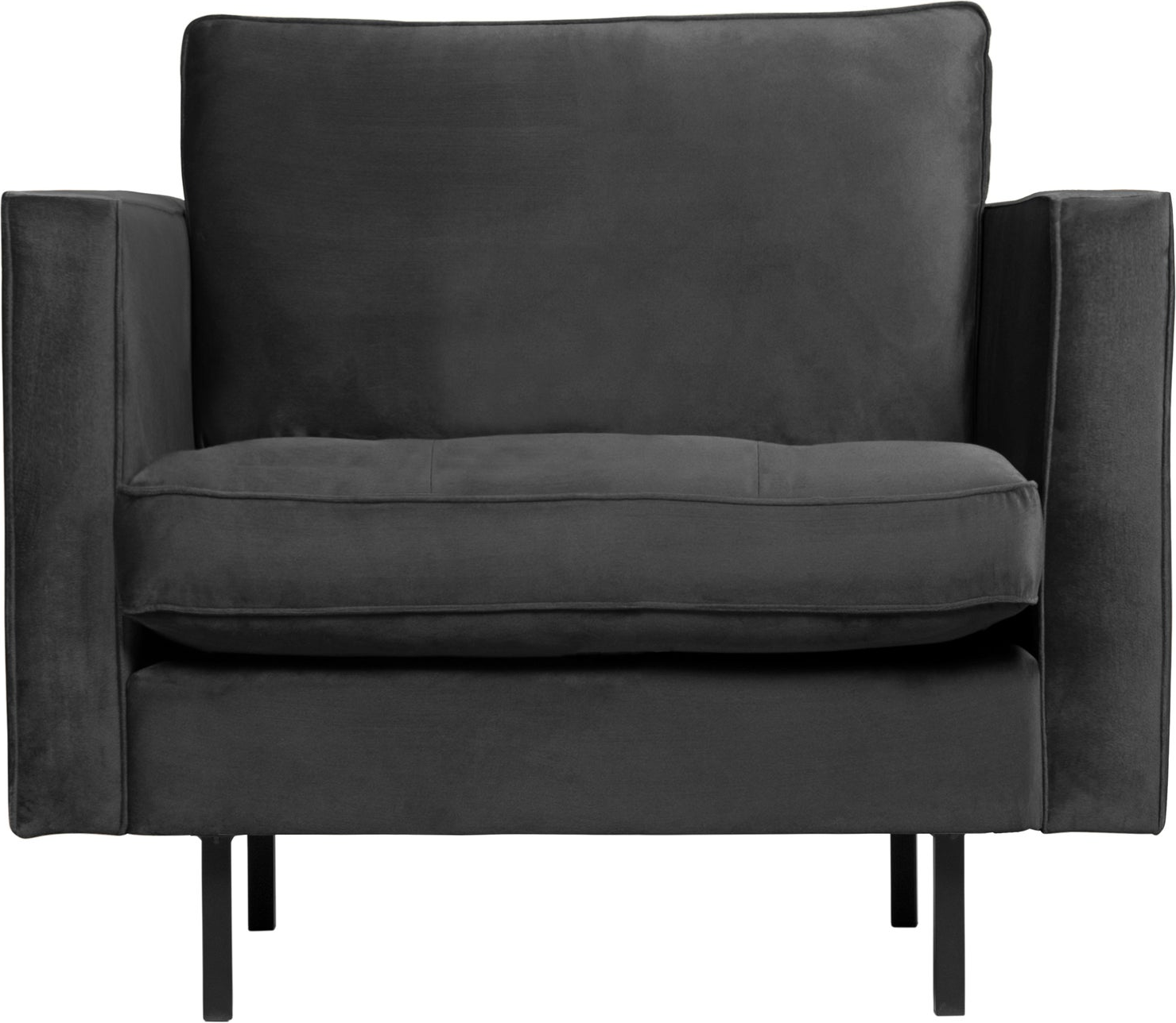 Lænestol Loungestol Woood Rodeo Classic Antracit Jarra Velour 83x98x88