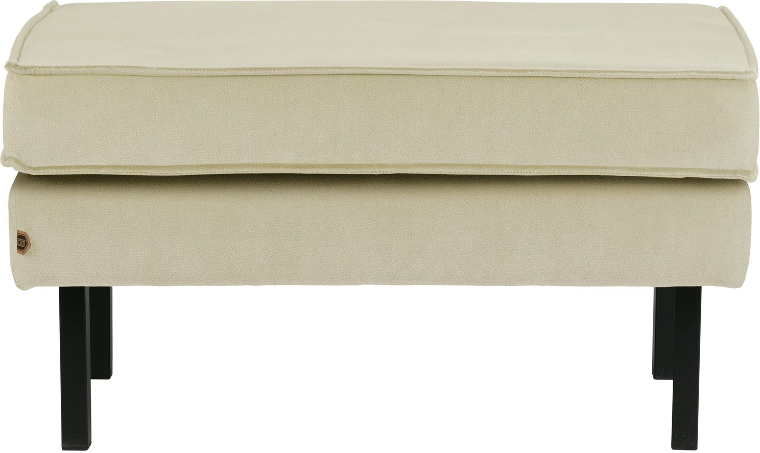 Skammel Puf Woood Rodeo Velour Pistacie H45xb84xd54 Solid Træramme Fast Komfort