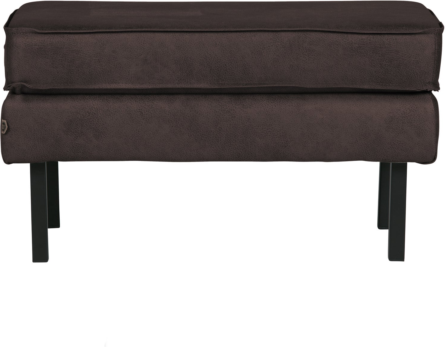 Skammel Woood Rodeo Puf Sort Kunstlæder Ecoleather 45ã 84ã 54