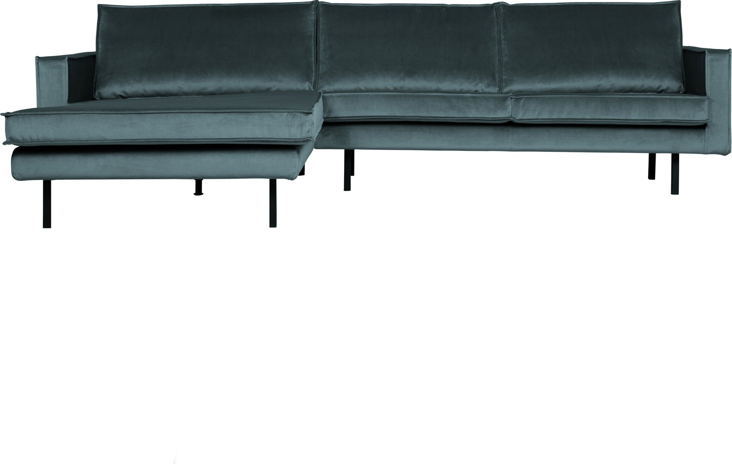 Loungesofa Woood Rodeo Venstrevendt Chaiselongue 300 Teal Jarra Velour