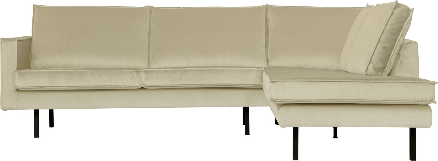 Hjørnesofa Loungesofa Woood Rodeo Højrevendt Pistacie Velour 266x213
