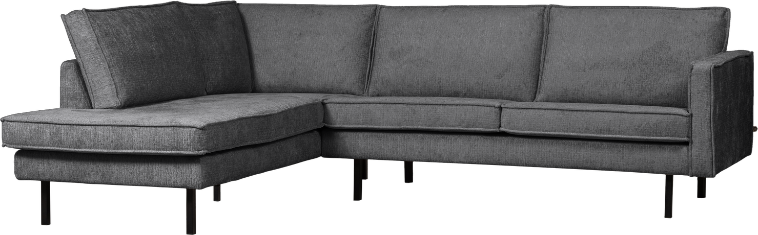Loungesofa Woood Rodeo Venstrevendt Hjørnesofa 266x213 Mountain Grå Jacquardvævet Chenille