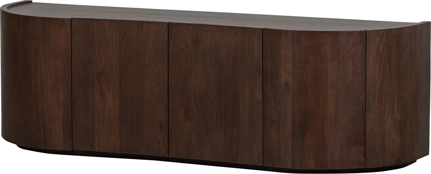 Skænk Woood Collection Sideboard Mangotræ Lav H50 B160 D46 Brun Organisk Bølget Design