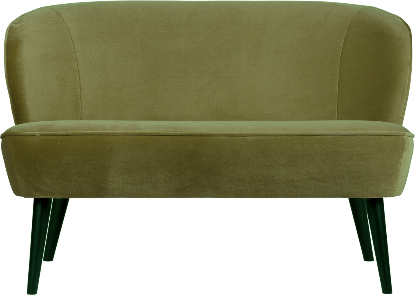 Woood Sara 2-personers Sofa i Grøn Fløjl - Elegant Komfort