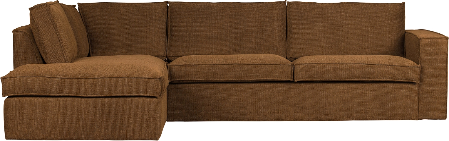 Stilfuld Venstrevendt Hjørnesofa i Bronze – Komfortabel Elegance