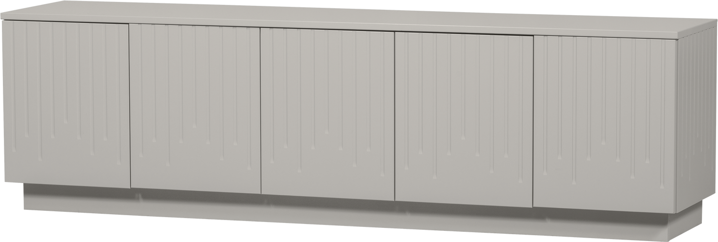 -bord    -møbel Woood Pencil Mist Fsc Fyrretræ 180   Med Udskårne Låger   Kabelåbning