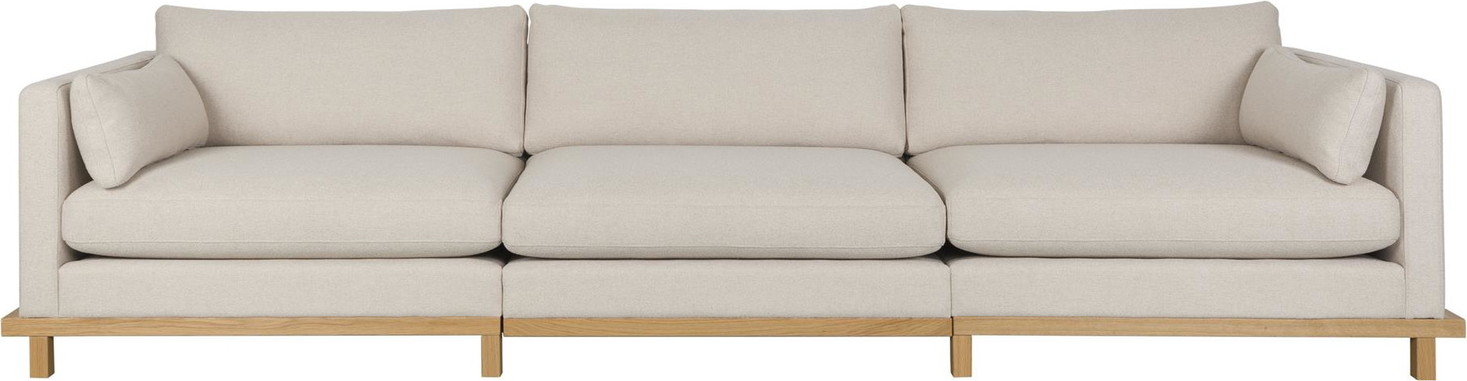 4-personers Zuiver Blossom Sofa i Lysgrå Naturstof