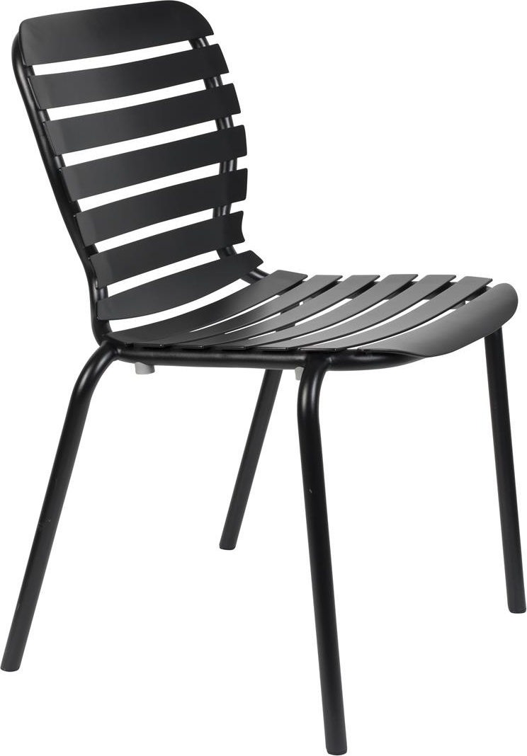 Udendørs Spisebordsstol Zuiver Vondel Havestol Antracit Aluminium Stabelbar Ergonomisk 140