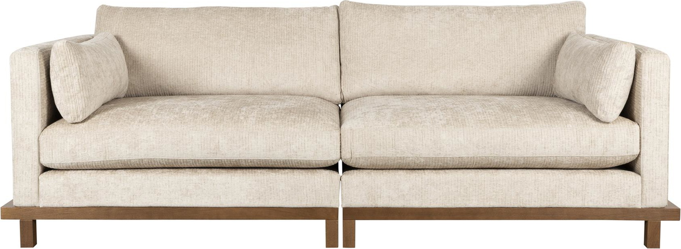Zuiver Blossom Sofa til 3 Personer i Lysgrå Japandi Stil