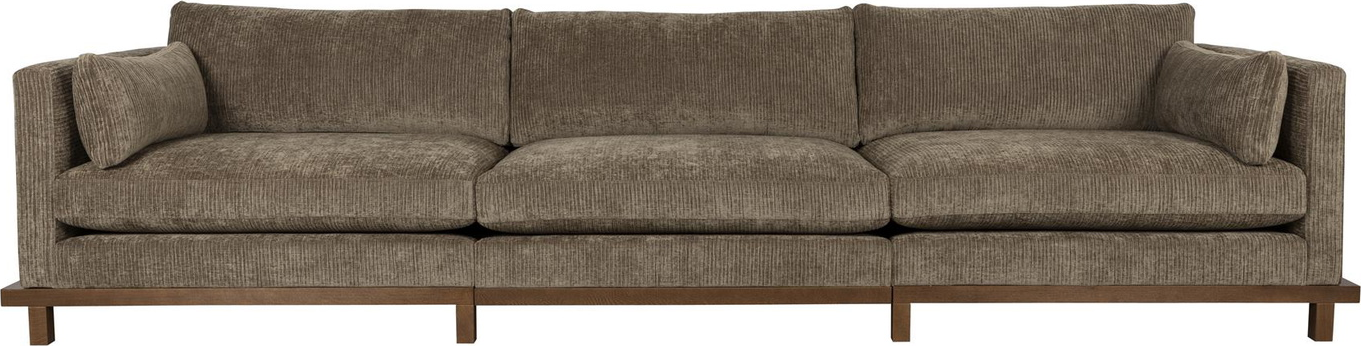Blossom 4-personers Sofa i Mudderbrun - Elegance og Komfort