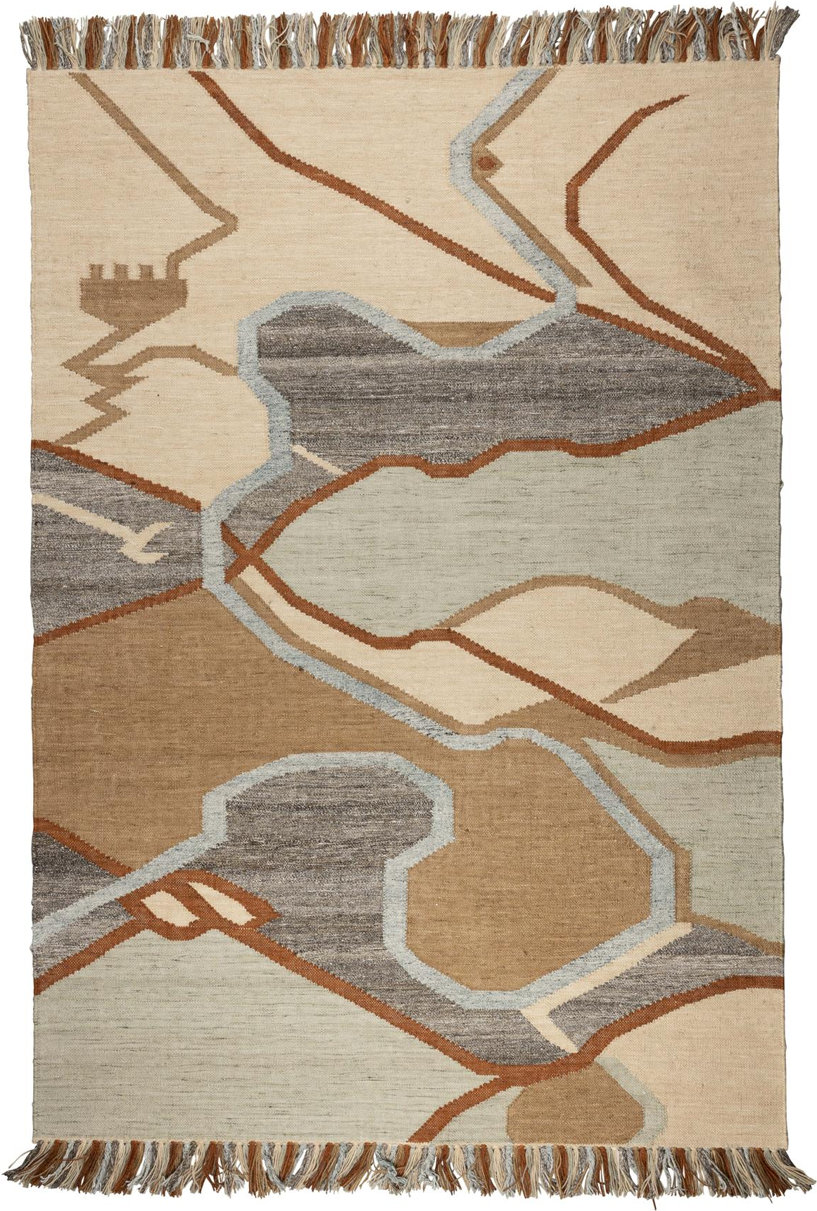 Gulvtæppe Zuiver Saigon 160x230 Stenlysgrå Genopcyklet Pet