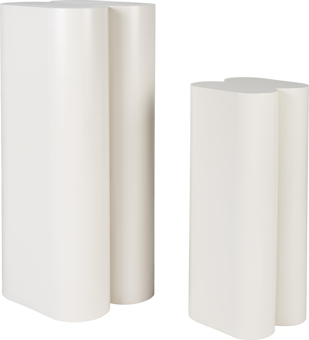Potteplante-stativ Sæt Stk Zuiver Shape Offwhite Jern H80x35x36