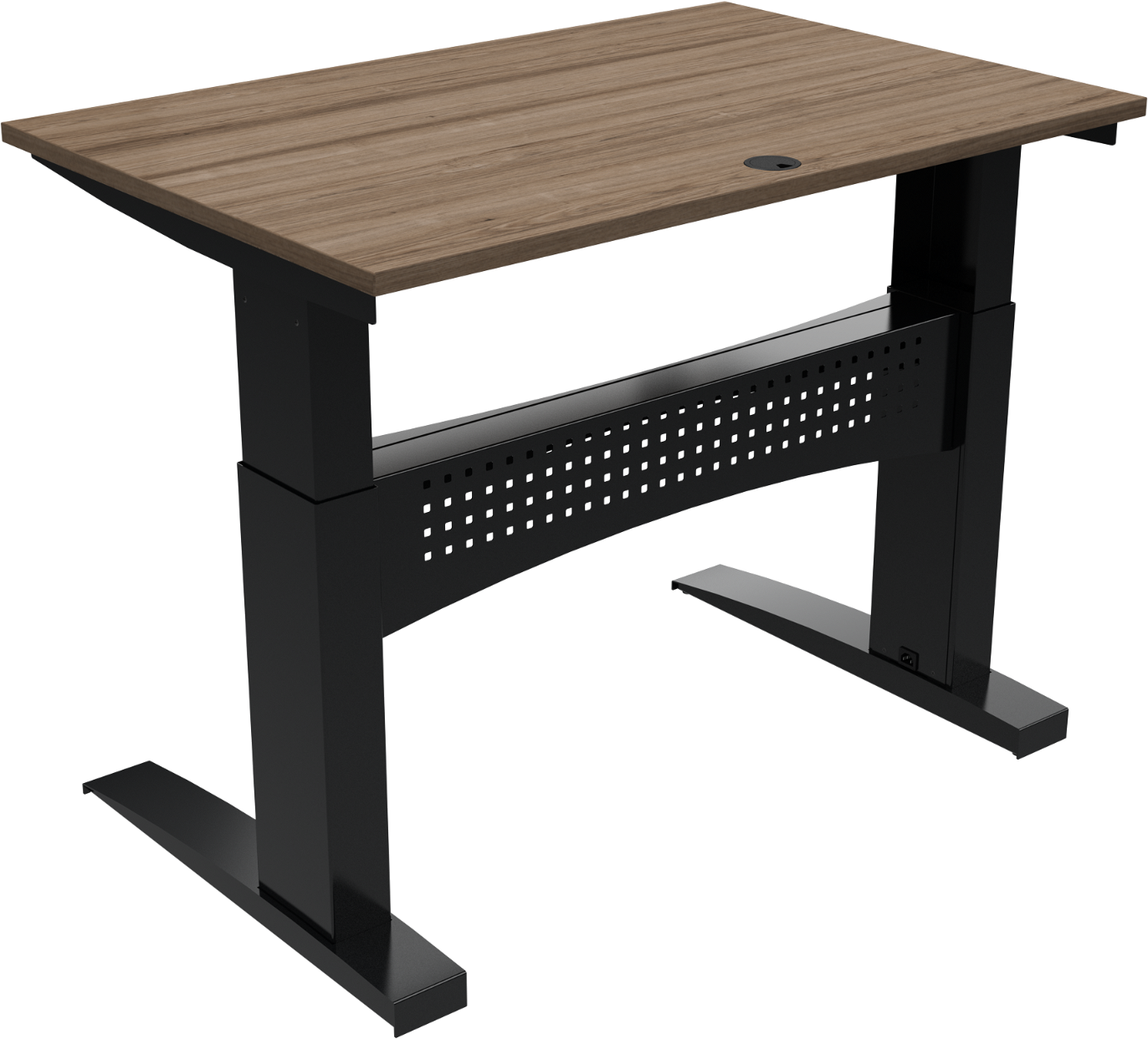 Zennord Flexdesk Hæve-Sænkebord i Valnød - Elegance til Kontoret