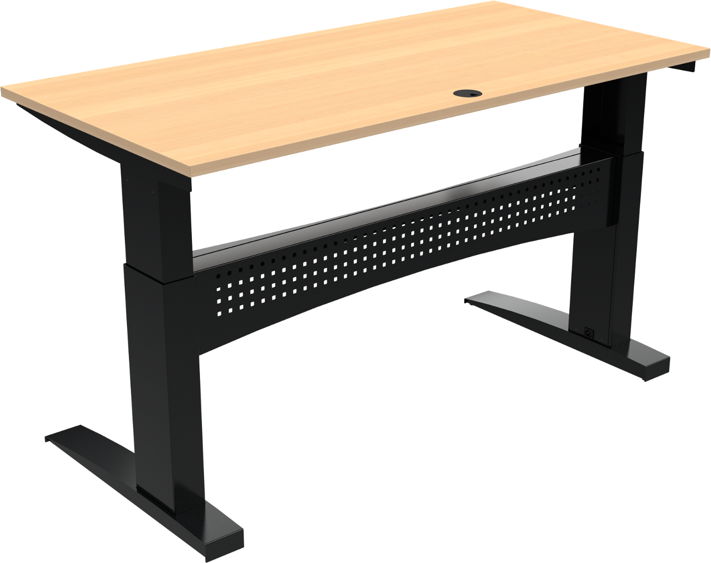 Hæve-sænkebord Zennord Flexdesk 160x80 – Bøg Natur Design