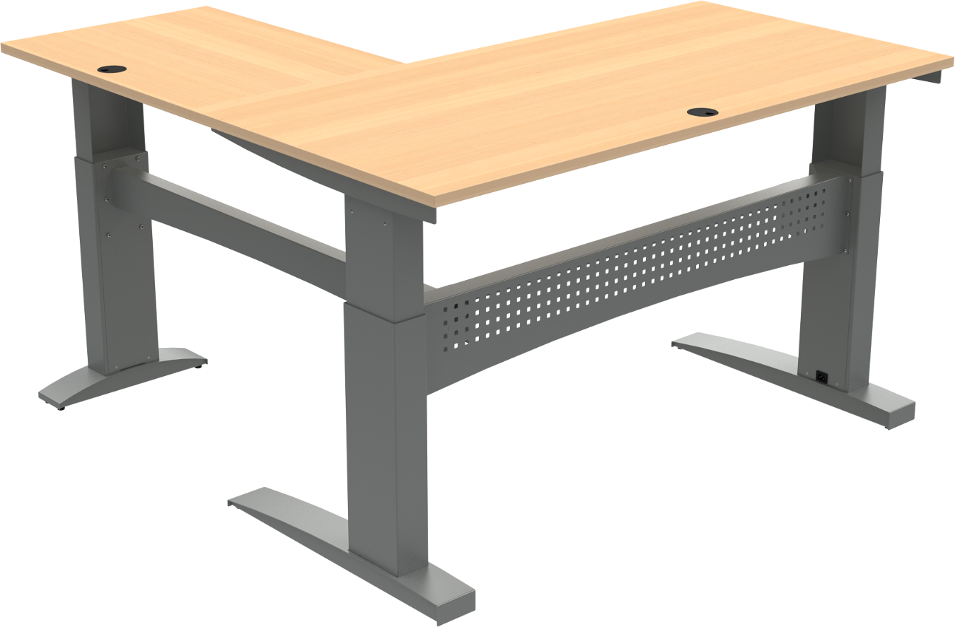 Trebenet Hæve-/Sænkebord Zennord Flexdesk 501-11 - Naturtræ