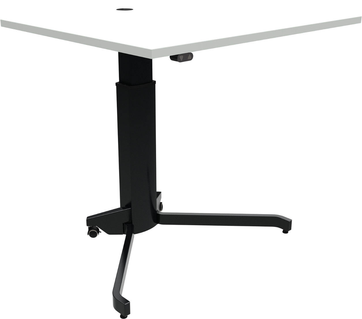 Hæve-sænkebord Zennord Aerotable – Hvid/Sort Design 68-120 cm