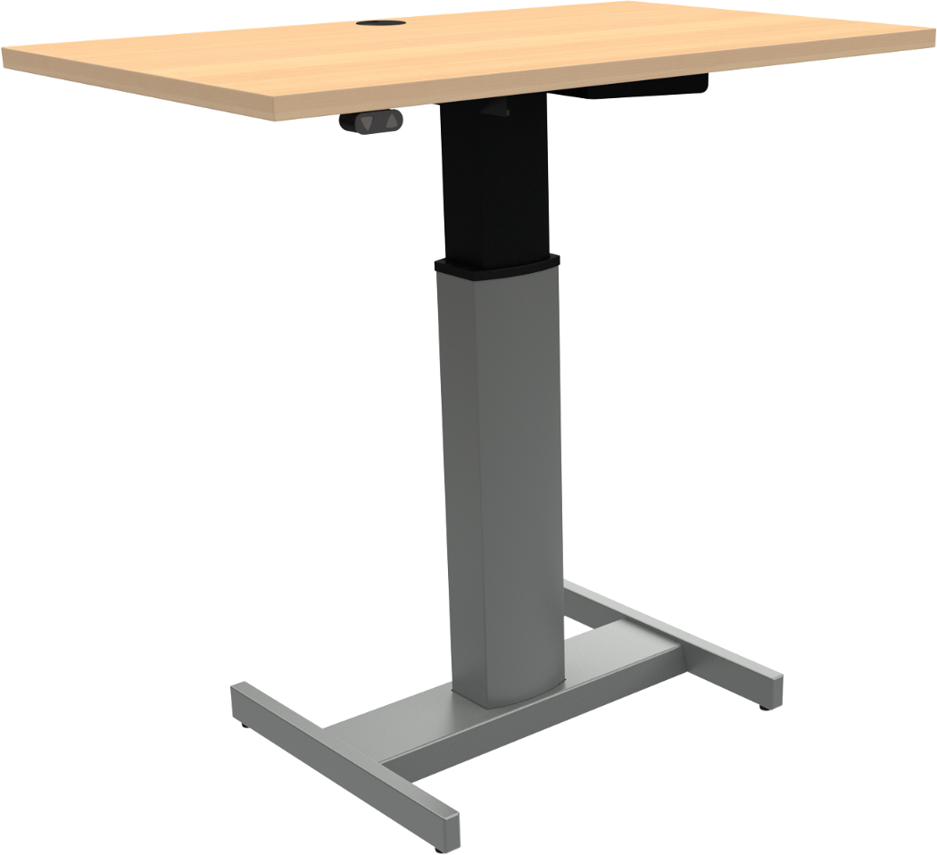 Hæve-Sænkebord Zennord i Bøg med Hjul - Moderne Design