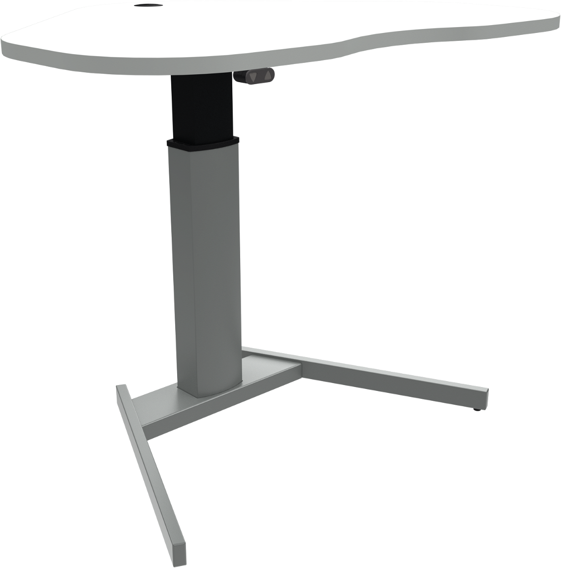 Hjerteformet Hæve-Sænkebord Zennord Flexiposture 68-120 cm