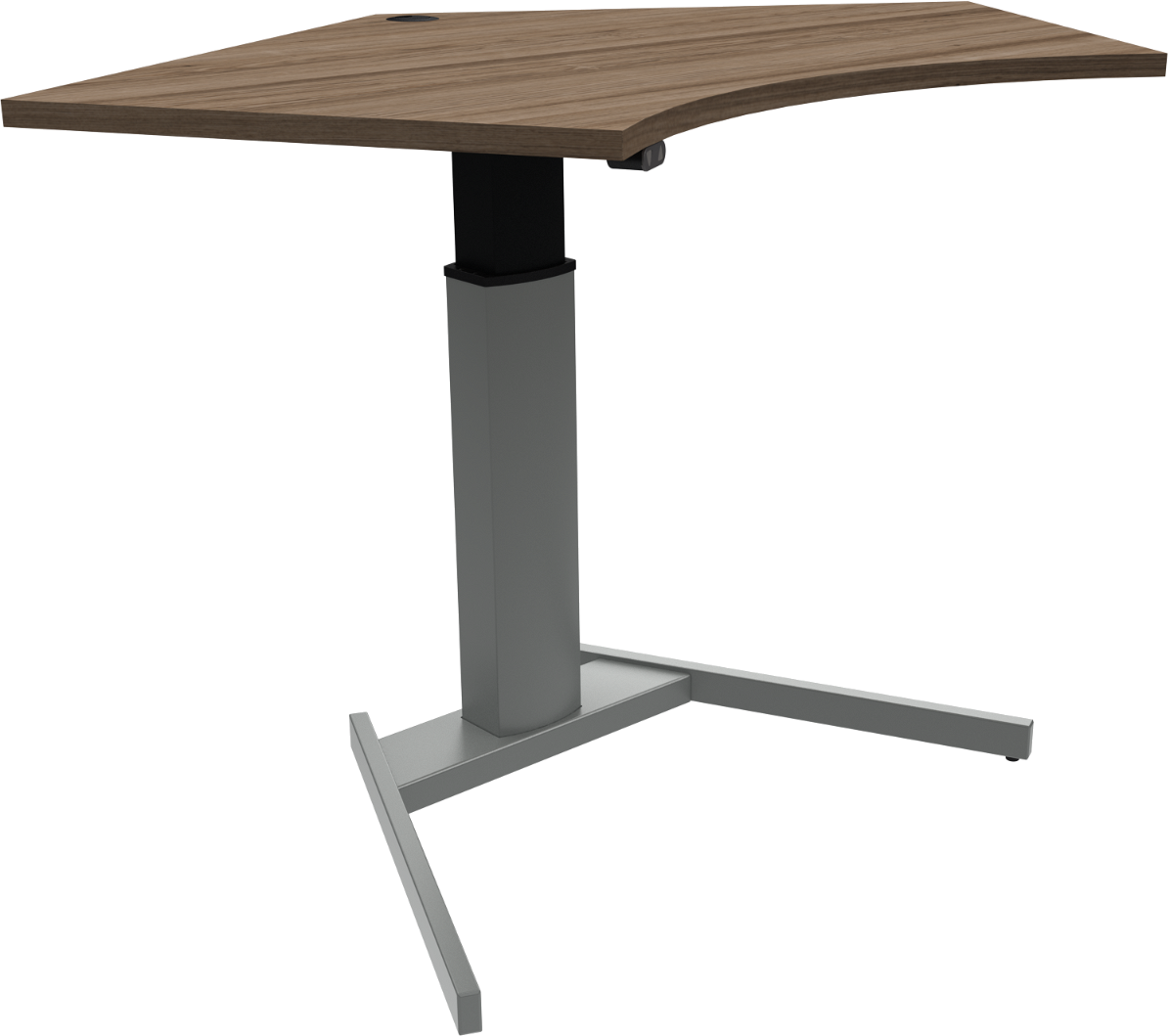 Hæve-/sænkebord Zennord Flexiposture – Femkantet Elegance