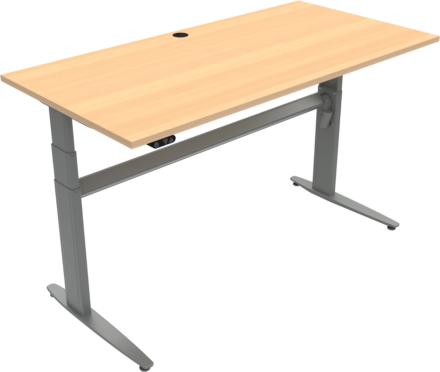 Zennord Movemate Ergonomisk Hæve-sænkebord i Bøg 160x80 cm