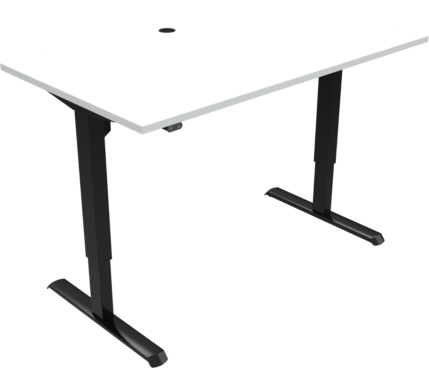 Hæve- Sænkebord Zennord Adaptdesk  -bens 140x80   Justerbar 68-118   Hvid Sort