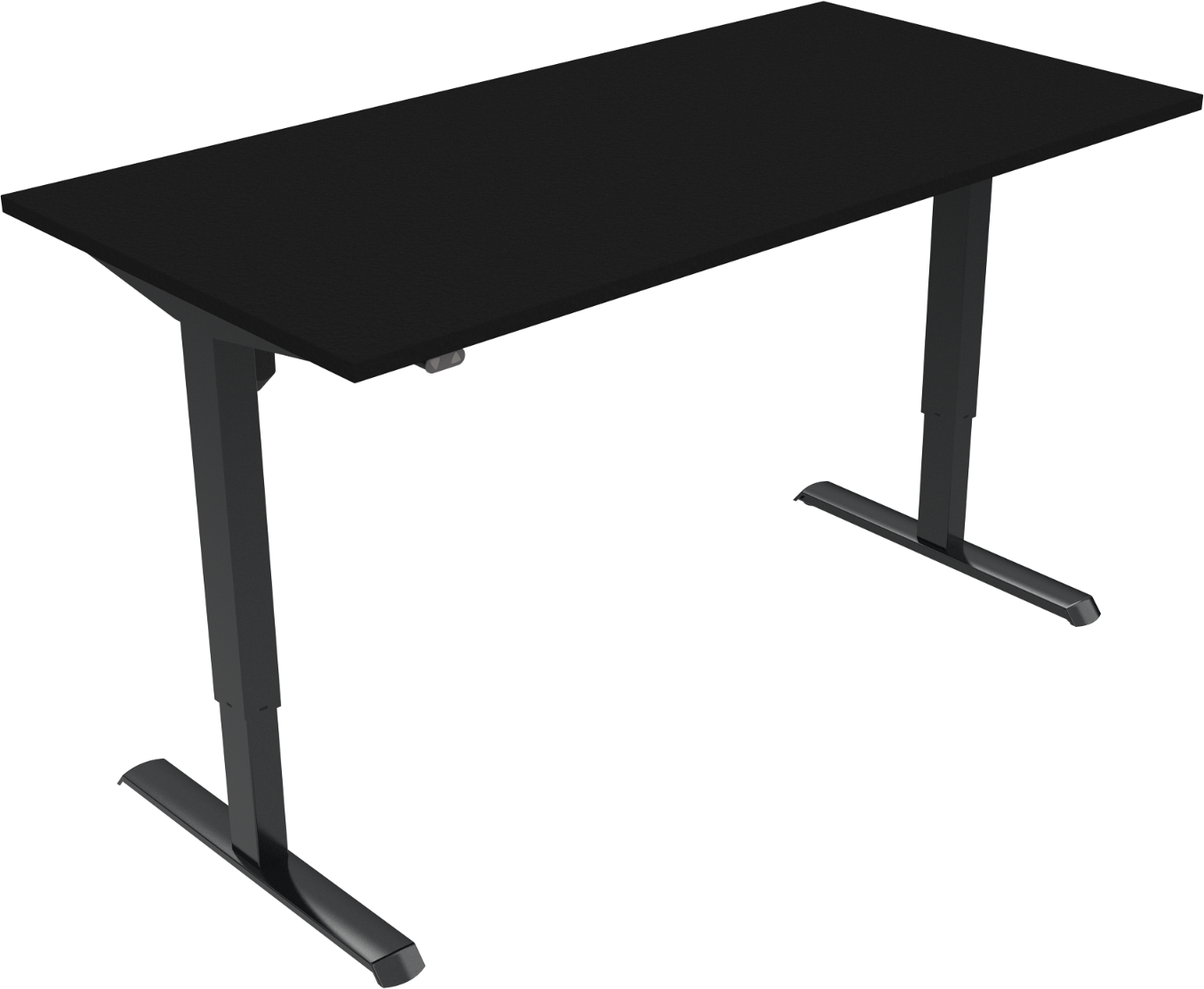 -bens Hæve- Sænkebord Zennord Adaptdesk 160x80   Sort Mfc Højdejusterbar 68-118   Ergonomisk