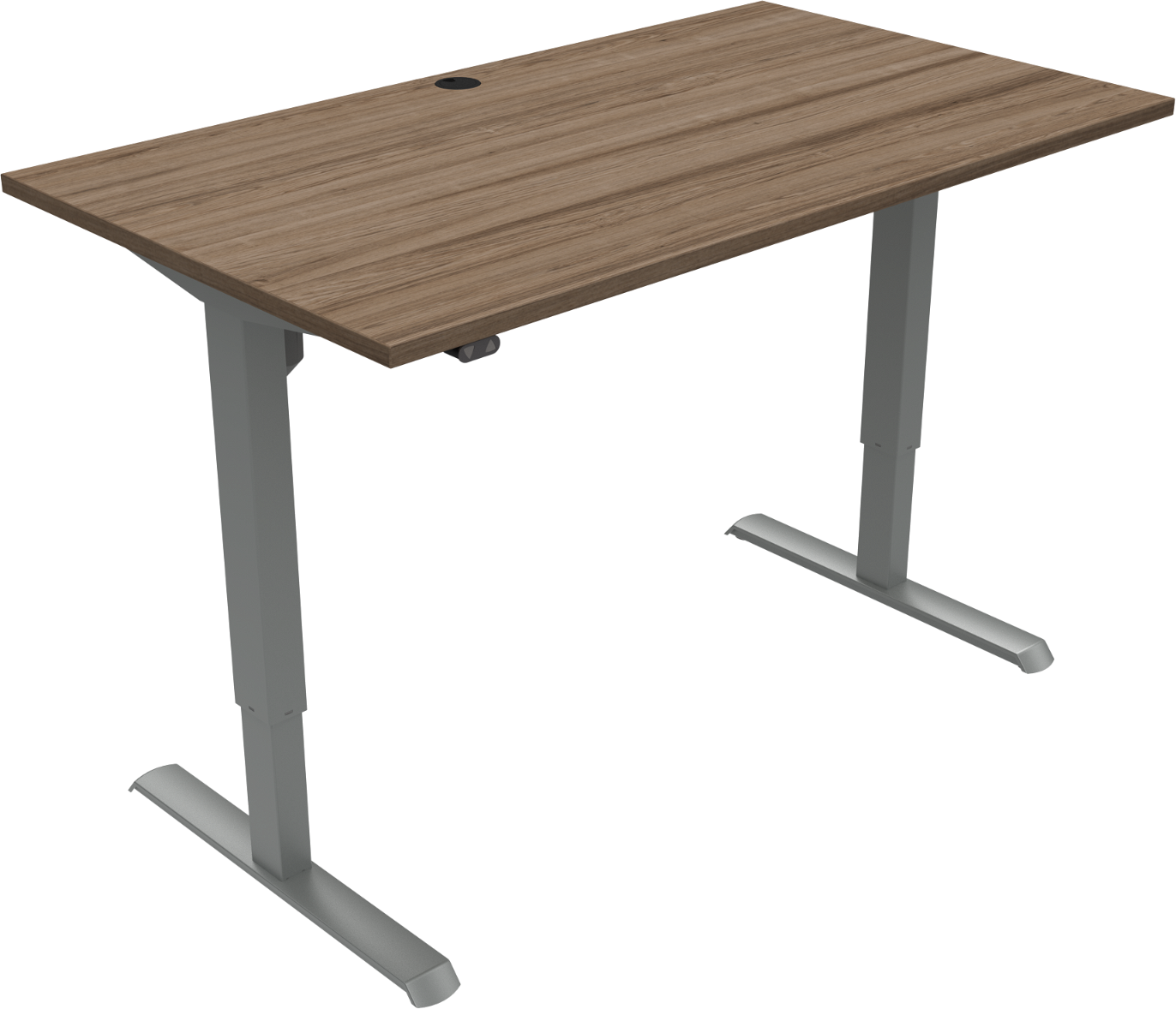 -bens Hæve- Sænkebord Zennord Adaptdesk 501-33 Valnød Sølv 140x80