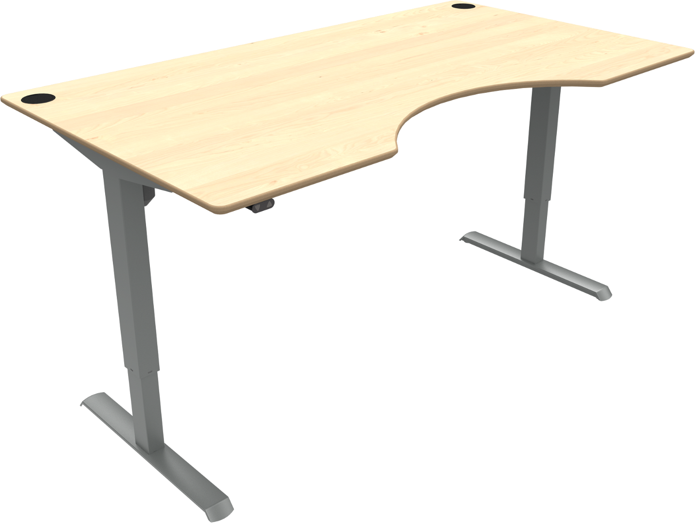 To-bens Hæve-Sænkebord Zennord AdaptDesk i Ahorn Natur