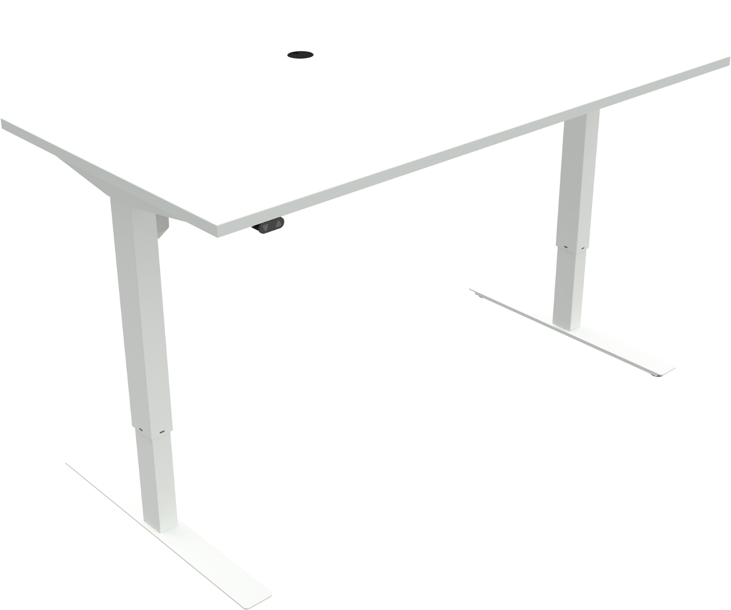Hæve-Sænkebord Zennord Updown 160x80 Hvid – Elegant Design