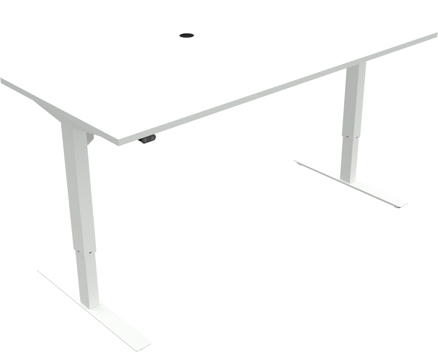 Hæve-Sænkebord Zennord Updown Hvid 180x80 cm - Elegant Design