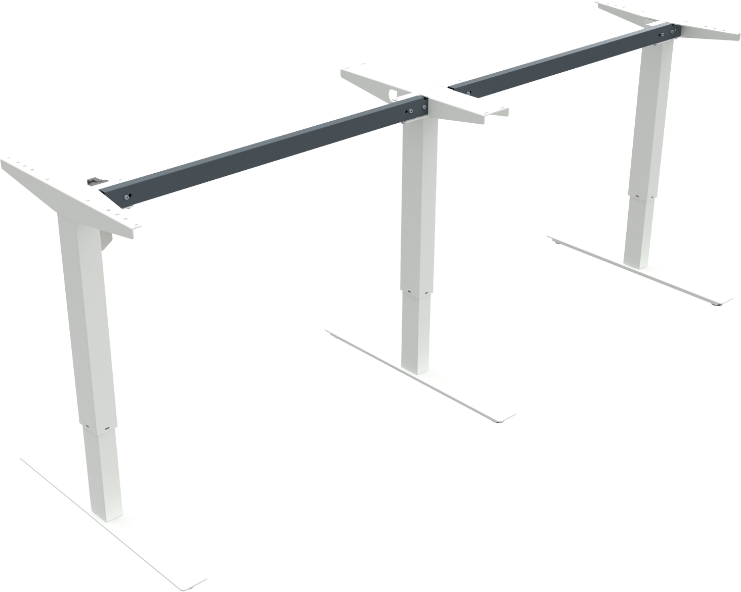 Hæve- Sænkestel Zennord Updown   Hvidt Metal   Ergonomisk Højdejustering 68-118
