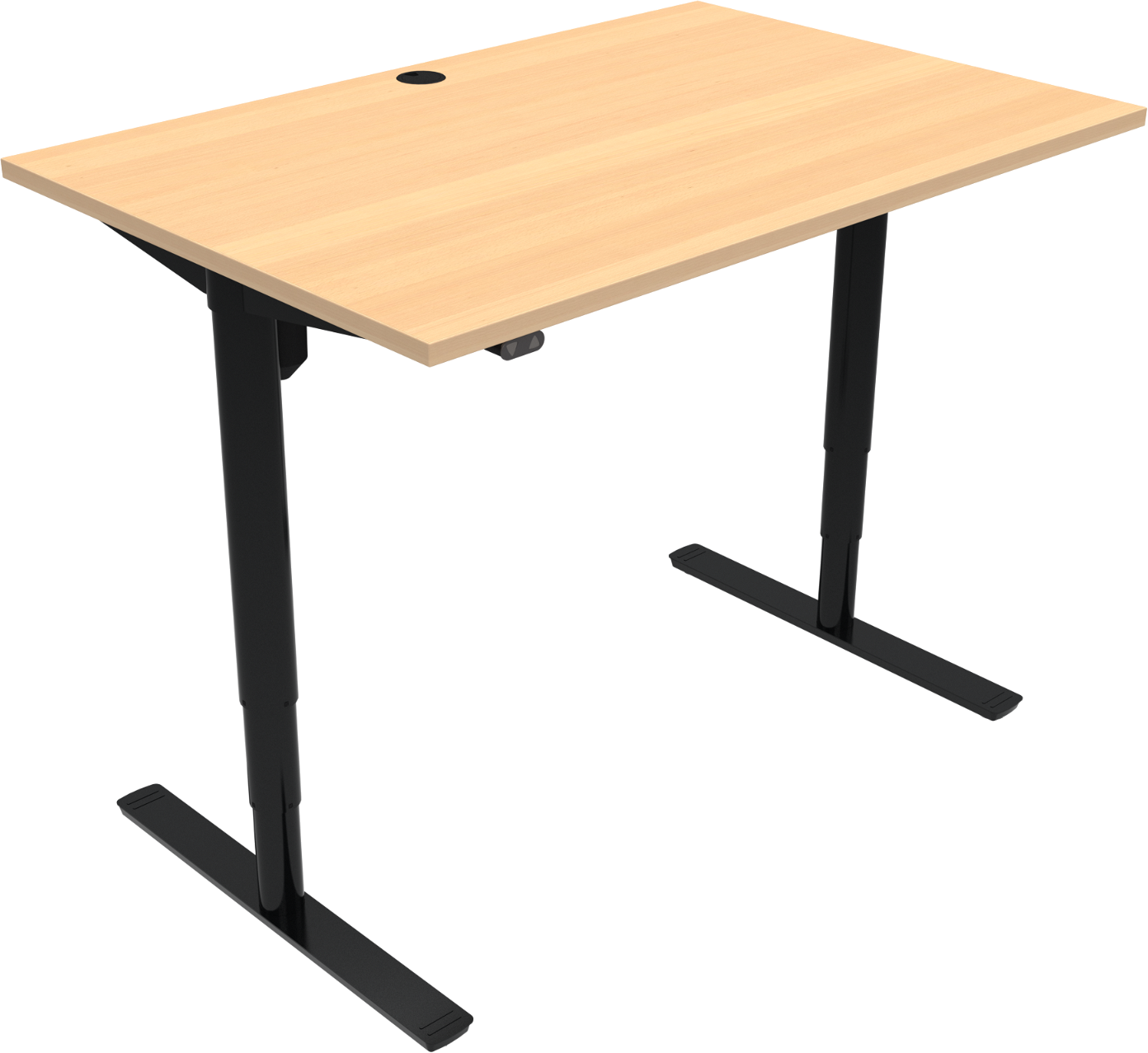 Hæve-sænkebord Zennord Comfortzone – Natur Sort Design