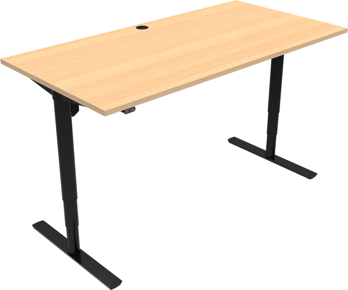 Hæve- og Sænkebord Zennord Comfortzone i Bøg – 160x80 cm