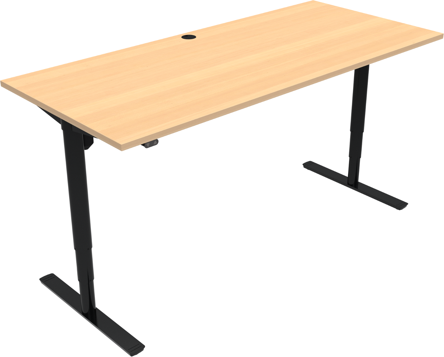 Hæve-/sænkebord Zennord Comfortzone i Bøgetræ - Black Friday!