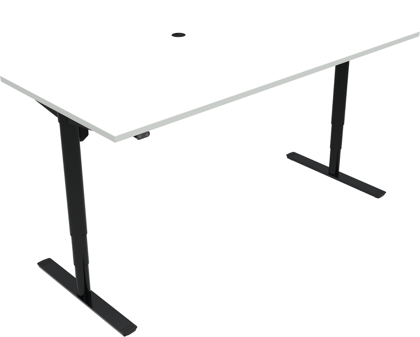 Justerbart Hæve-Sænkebord fra Zennord - Hvid 180x80 cm