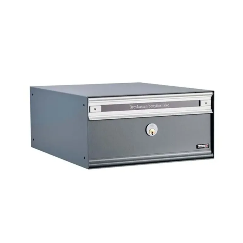 Allux Pc1 Uden Lås   Modul Antracit    Stållåge Systempostkasse F47805-3an