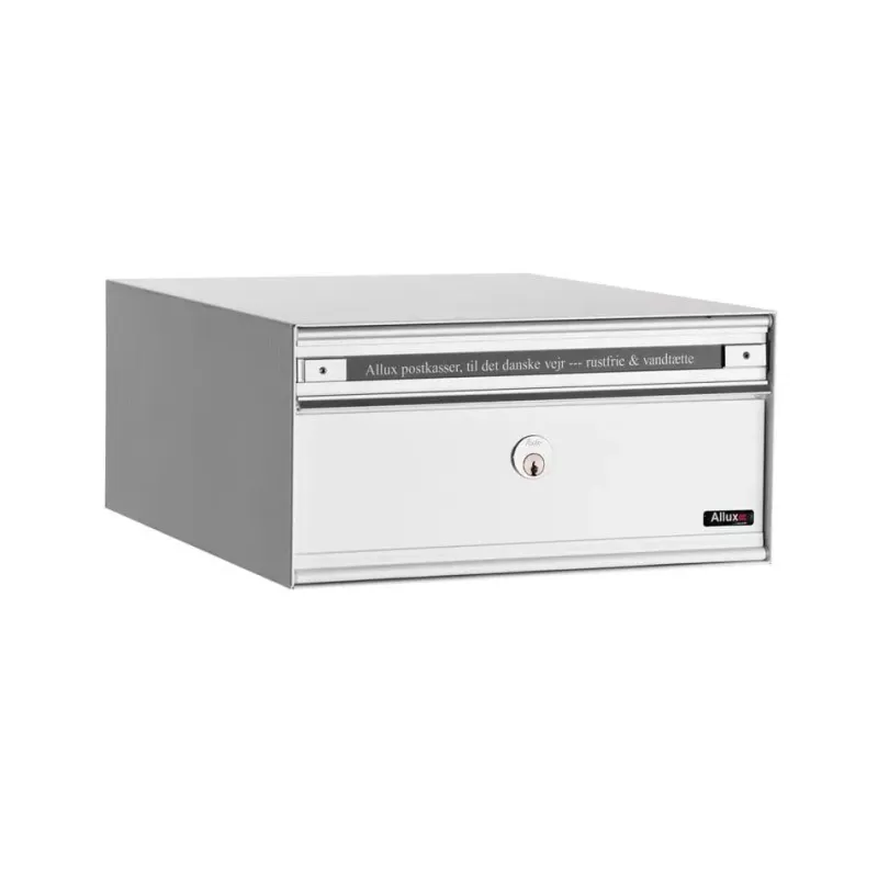 Allux Pc1 Uden Lås   Modul Hvid    Stållåge Systempostkasse F47805-4h