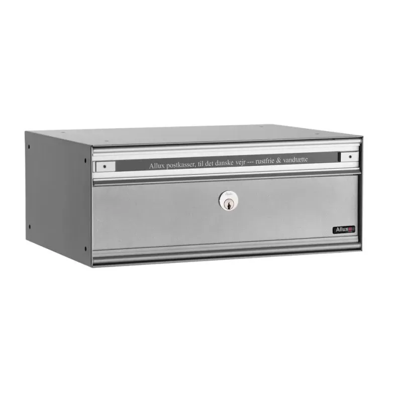 Allux Pc2 Uden Lås   Modul Alu  Grå    Stållåge Systempostkasse F47855-6g