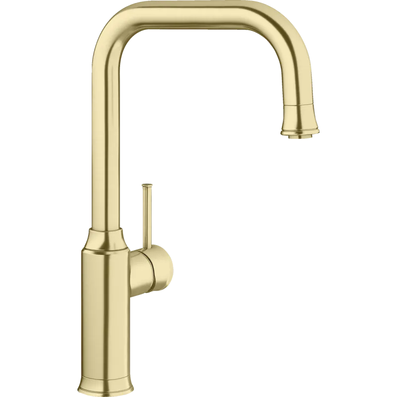 Blanco Livia-  Køkkenarmatur Metaloverflade   Satin Gold Med Udtræksbruser