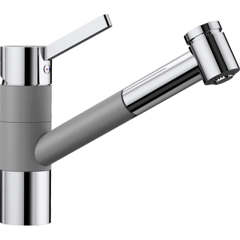 Blanco Tivo-  Køkkenarmatur Silgranit -look   Aluminium Med Udtræksbruser