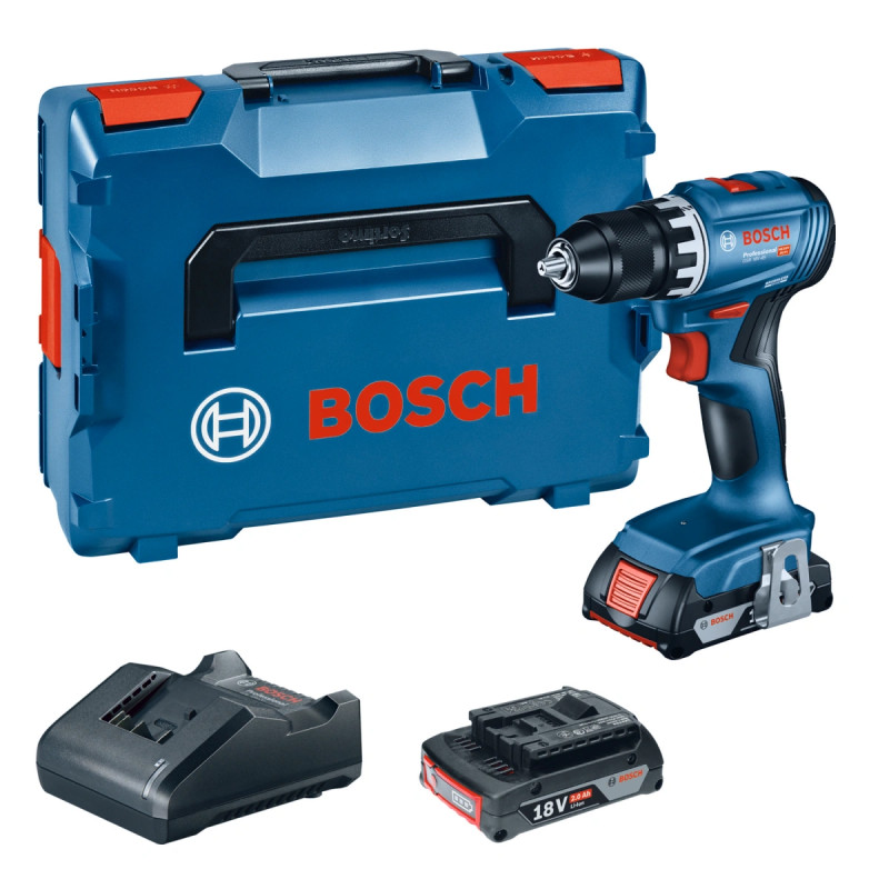 Bosch Akkubore- Skruemaskine Gsr 18v-45 2x2ah  -boxx 06019k3203