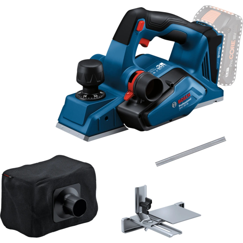Bosch Akkuhøvl Gho 18v-26  -boxx 06015b5000