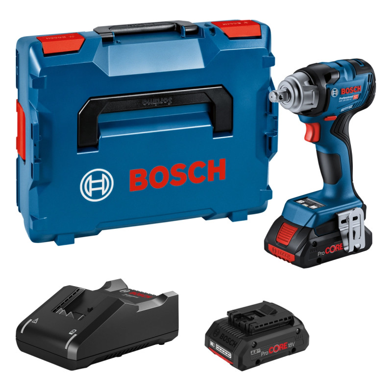 Bosch Akkuslagnøgle Gds 18v-330   2x4ah    -boxx Gcy 06019l5002