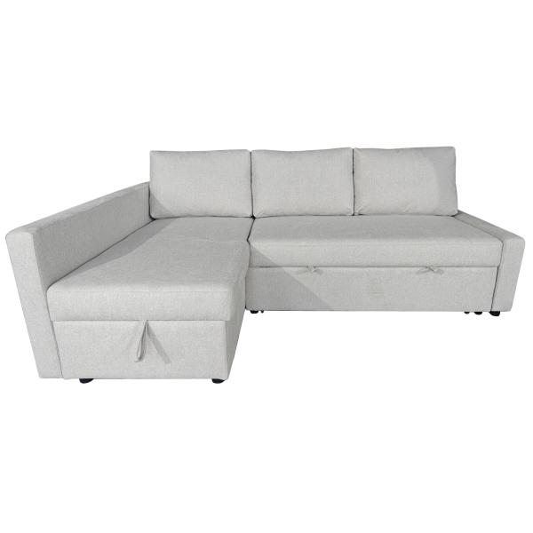 Homeville Calgary Venstrevendt Stof Creme 227x155x92cm