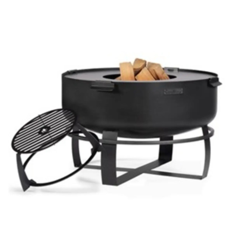 Cook King   Vikingâ     80   Havebålfad Med Grillplade   Høj Grillrist