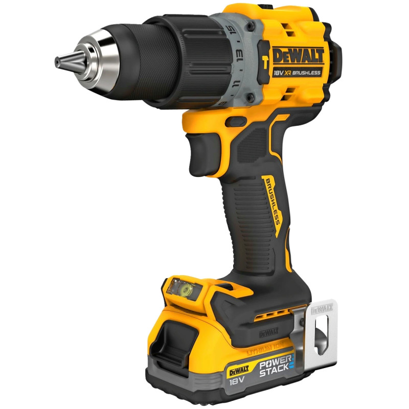 Dewalt 18v   Kulløs Slagboremaskine Inkl        7ah Powerstack Batterier Tstak   Dcd805e2t-