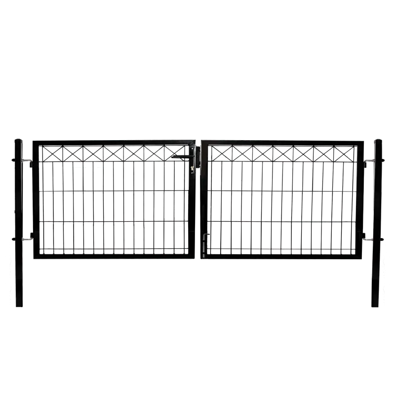 Elegant Dobbeltlåge til Panelhegn med Deko - 300 cm