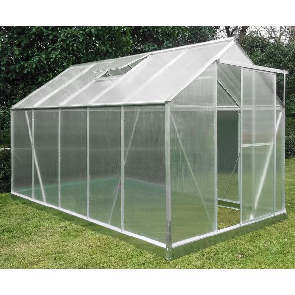 Drivhus Poly Sølv   97m2 191x313x191cm